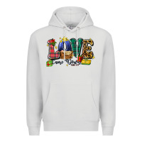 Dove Grey love came down luke 2 11 Premium Hoodie - Zillion Design Studio