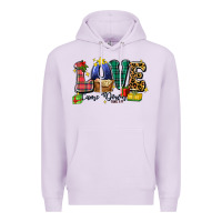 Lilac love came down luke 2 11 Premium Hoodie - Zillion Design Studio