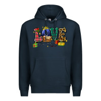 Navy love came down luke 2 11 Premium Hoodie - Zillion Design Studio