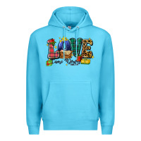 Ocean Blue love came down luke 2 11 Premium Hoodie - Zillion Design Studio