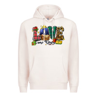 Pale Pink love came down luke 2 11 Premium Hoodie - Zillion Design Studio
