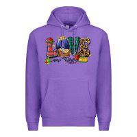Purple love came down luke 2 11 Premium Hoodie - Zillion Design Studio
