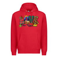 Red love came down luke 2 11 Premium Hoodie - Zillion Design Studio