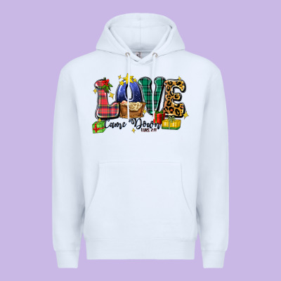 Love Came Down Luke 2 11 Premium Hoodie Designed By Zillion Design Studio