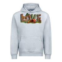 Heather Grey love camping Urban Hoodie - texasbilliewilder