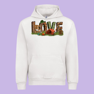 Love Camping Urban Hoodie Designed By Texasbilliewilder