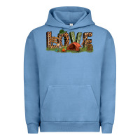 Pigment Pebble Blue love camping Urban Hoodie - texasbilliewilder