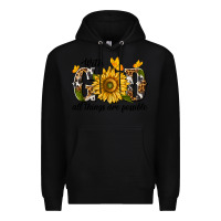 Black with god all things are possible Premium Hoodie - texasbilliewilder