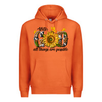 Carrot with god all things are possible Premium Hoodie - texasbilliewilder