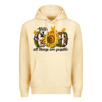 Pina Colada with god all things are possible Premium Hoodie - texasbilliewilder