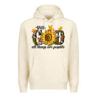 Tofu with god all things are possible Premium Hoodie - texasbilliewilder