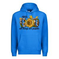 True Royal with god all things are possible Premium Hoodie - texasbilliewilder