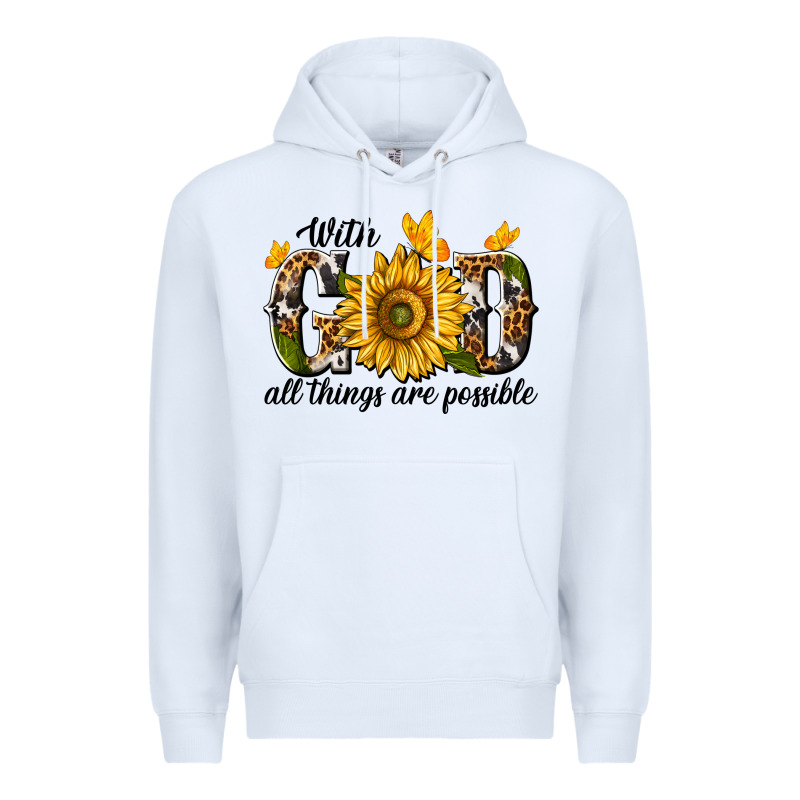 With God All Things Are Possible Premium Hoodie by texasbilliewilder | Teevron