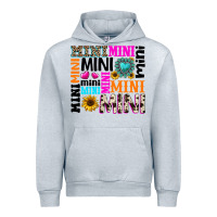 Heather Grey mini gemstone sunflower Urban Hoodie - texasbilliewilder