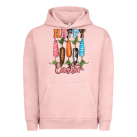 Pigment Salmon Happy Easter Urban Hoodie - RanaPortraitStore