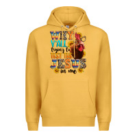 Mustard why yall trying to test the jesus in me Premium Hoodie - texasbilliewilder