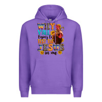 Purple why yall trying to test the jesus in me Premium Hoodie - texasbilliewilder