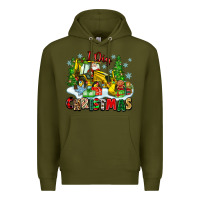 Army Green i dig christmas Premium Hoodie - Zillion Design Studio