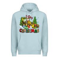 Blue Mist i dig christmas Premium Hoodie - Zillion Design Studio