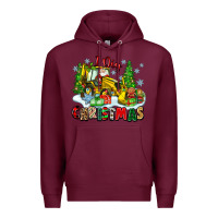 Burgundy i dig christmas Premium Hoodie - Zillion Design Studio