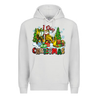 Dove Grey i dig christmas Premium Hoodie - Zillion Design Studio