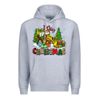 Heather Grey i dig christmas Premium Hoodie - Zillion Design Studio
