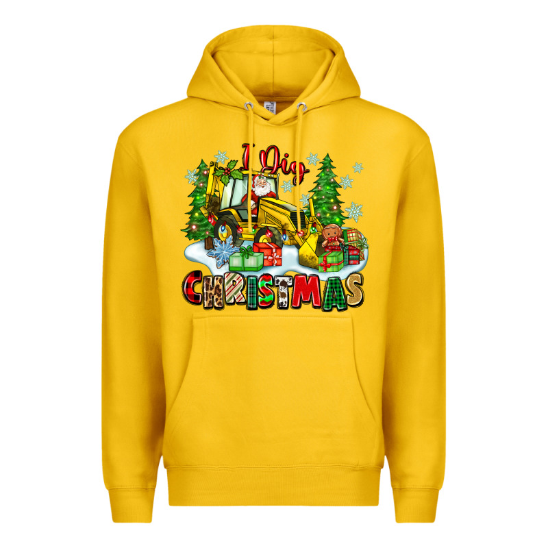 I Dig Christmas Premium Hoodie by Zillion Design Studio | Teevron