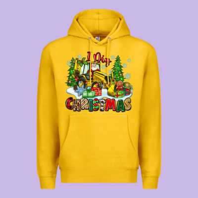 I Dig Christmas Premium Hoodie Designed By Zillion Design Studio