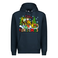 Navy i dig christmas Premium Hoodie - Zillion Design Studio
