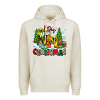 Oatmeal Heather i dig christmas Premium Hoodie - Zillion Design Studio