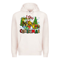 Pale Pink i dig christmas Premium Hoodie - Zillion Design Studio