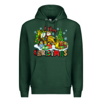 Sports Green i dig christmas Premium Hoodie - Zillion Design Studio