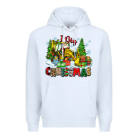 White i dig christmas Premium Hoodie - Zillion Design Studio