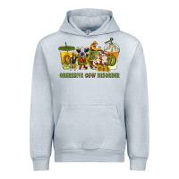Heather Grey Obsessive cow disorder coffee cups Urban Hoodie - texasbilliewilder