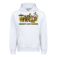White Obsessive cow disorder coffee cups Urban Hoodie - texasbilliewilder