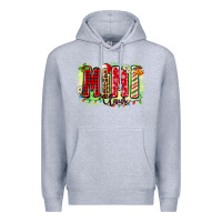 Heather Grey mimi claus Premium Hoodie - Zillion Design Studio