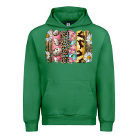 Emerald Easter Brushstroke With Quail Eggs Daisy And Bunny Urban Hoodie - RanaPortraitStore