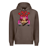 Coffee Valentine's day tedybear truck Premium Hoodie - RanaPortraitStore