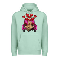 Seafoam Valentine's day tedybear truck Premium Hoodie - RanaPortraitStore