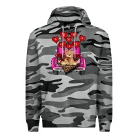Slate Camo Valentine's day tedybear truck Premium Hoodie - RanaPortraitStore