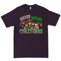 Plum merry christmas  truck Premium Tee - CowhideDigitalArt