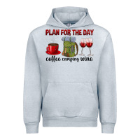 Heather Grey Plan for the day coffee camping wine Urban Hoodie - texasbilliewilder