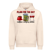 Sandshell Plan for the day coffee camping wine Urban Hoodie - texasbilliewilder