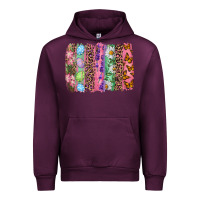Mauve Wine Western Easter Brushstrokes Urban Hoodie - RanaPortraitStore
