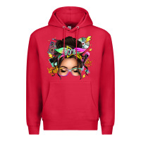 Cardinal 90s messy bun Premium Hoodie - texasbilliewilder