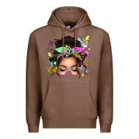 Chestnut 90s messy bun Premium Hoodie - texasbilliewilder