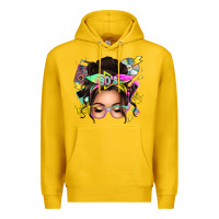 Lemon 90s messy bun Premium Hoodie - texasbilliewilder