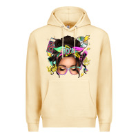 Pina Colada 90s messy bun Premium Hoodie - texasbilliewilder