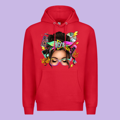 Premium Hoodie 90s messy bun