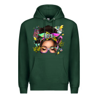 Sports Green 90s messy bun Premium Hoodie - texasbilliewilder